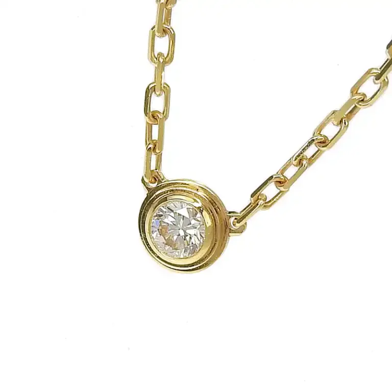 カルティエ CARTIER K18 石：ダイヤモンド ディアマン・レジェSM ネックレス ―