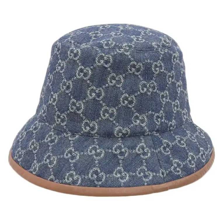 グッチ GUCCI GGデニム×レザー バゲットハット 576371