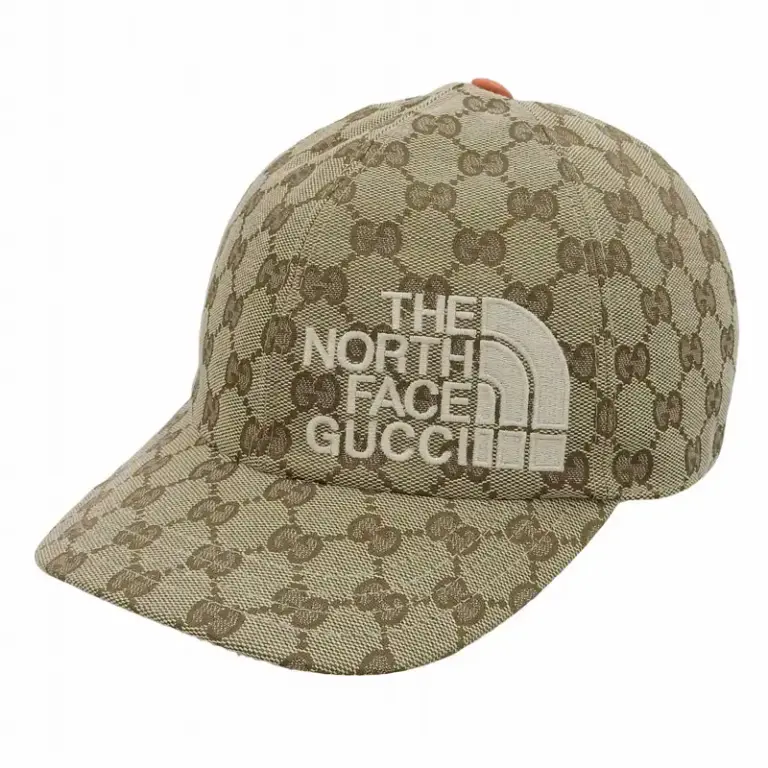 グッチ GUCCI GGキャンバス×レザー 帽子 672155