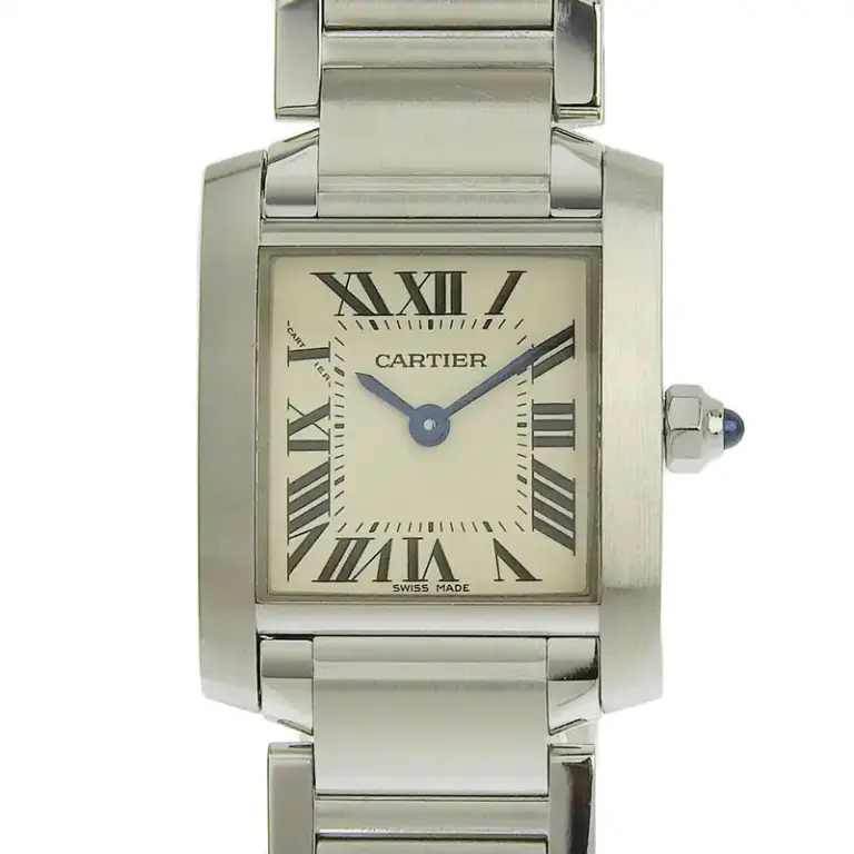 カルティエ CARTIER ケース：ＳＳ　ブレス：ＳＳ タンクフランセーズSM W51008Q3