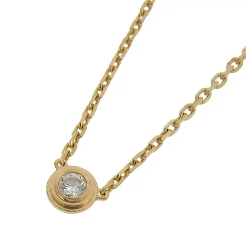 カルティエ CARTIER ダムール XS ネックレス K18PG ダイヤモンド 中古 CA0474