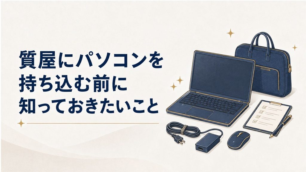 質屋にパソコンを持ち込む前に知っておきたいこと