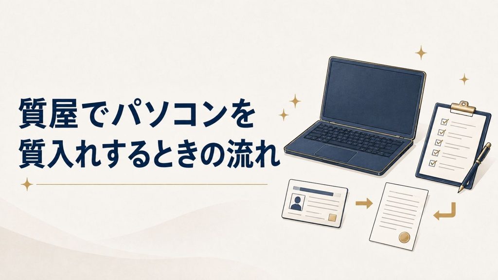質屋でパソコンを質入れするときの流れ