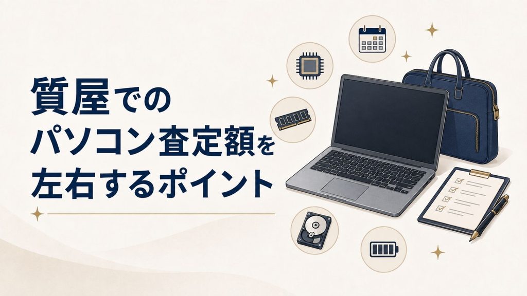 質屋でのパソコン査定額を左右するポイント