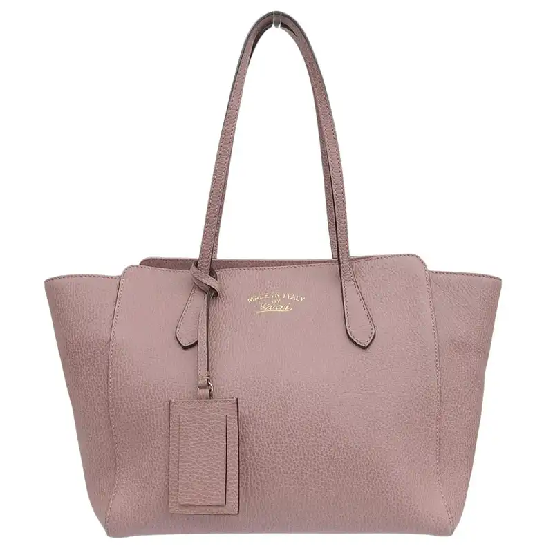 グッチ GUCCI スウィング トートバッグ レザー ピンク 354408 中古 GU0649