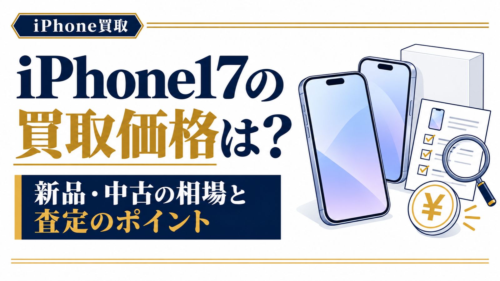 iPhone17の買取価格は？新品・中古の相場と査定のポイント