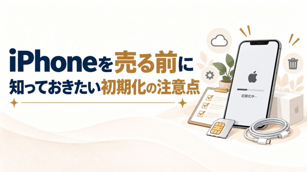 iPhoneを売る前に知っておきたい初期化の注意点