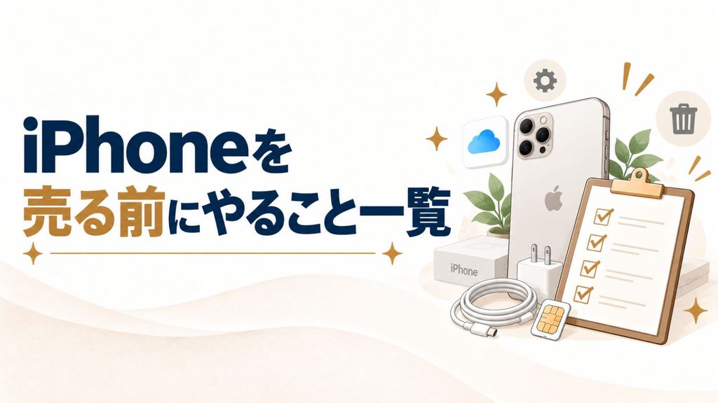 iPhoneを売る前にやること一覧