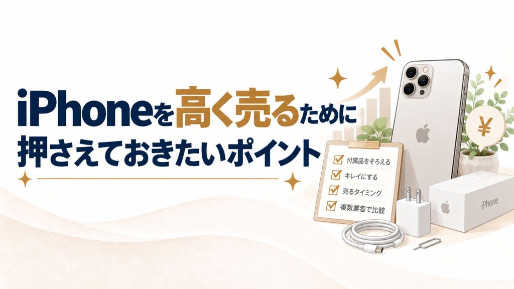## iPhoneを高く売るために押さえておきたいポイント