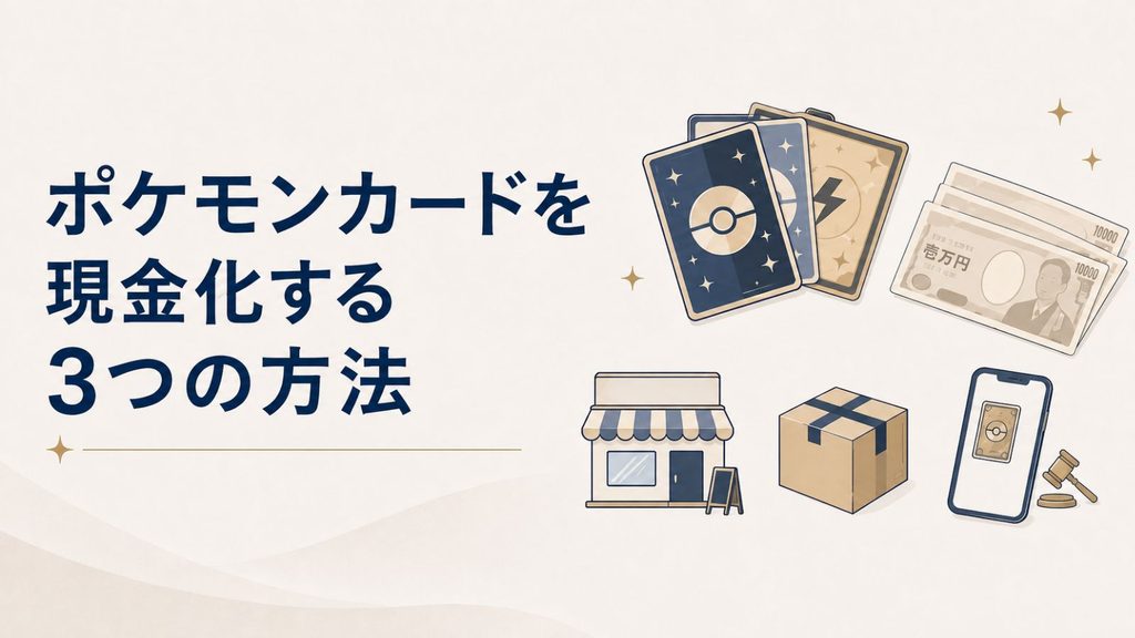 ポケモンカードを現金化する３つの方法