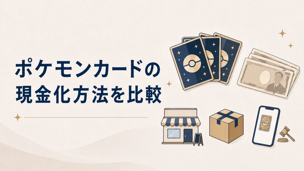 ポケモンカードの現金化方法を比較