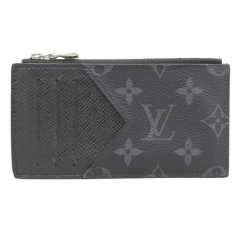 ルイヴィトン LOUIS VUITTON タイガラマ コインカード ホルダー コインケース カードケース ノワール M30271 中古 LV1733