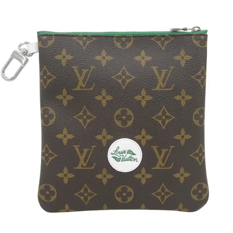 ルイヴィトン LOUIS VUITTON モノグラム ゴルフ アクセサリーポーチ ポーチ グリーン GI1298 中古  LV1743