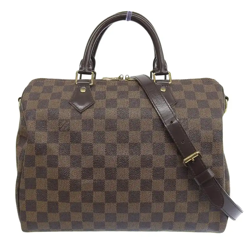 ルイヴィトン LOUIS VUITTON ダミエ スピーディバンドリエール30 2WAY ハンドバッグ ショルダーバッグ エベヌ N41367 中古 LV1780