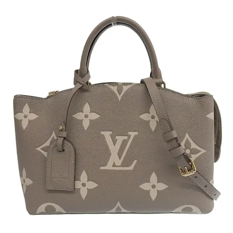 ルイヴィトン LOUIS VUITTON バイカラー モノグラム アンプラント プティ パレPM 2WAY トゥルトレールクレーム M58914 中古  LV1756