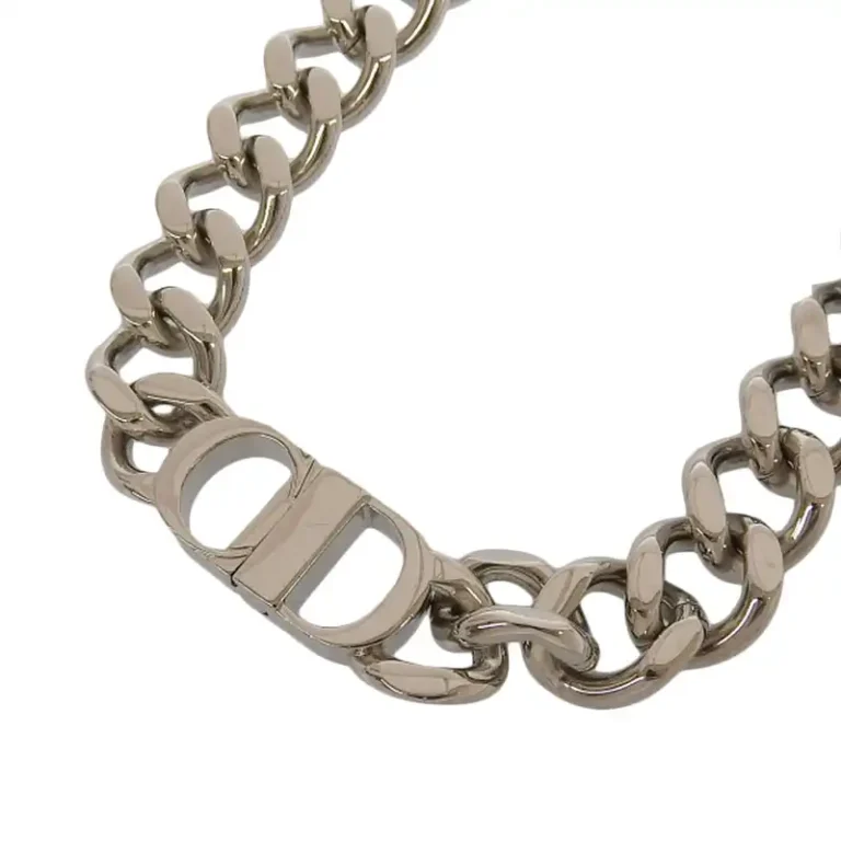ディオール CHRISTIAN DIOR 真鍮 CD Icon チェーンリンクネックレス N1097HOMMT_D000