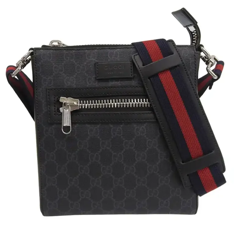 グッチ GUCCI GGスプリームキャンバス×レザー メッセンジャーバッグ スモール 523599