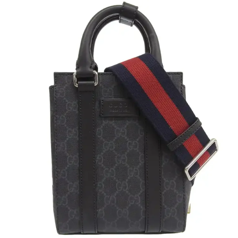 グッチ GUCCI GGスプリームキャンバス×レザー ミニトート 696010