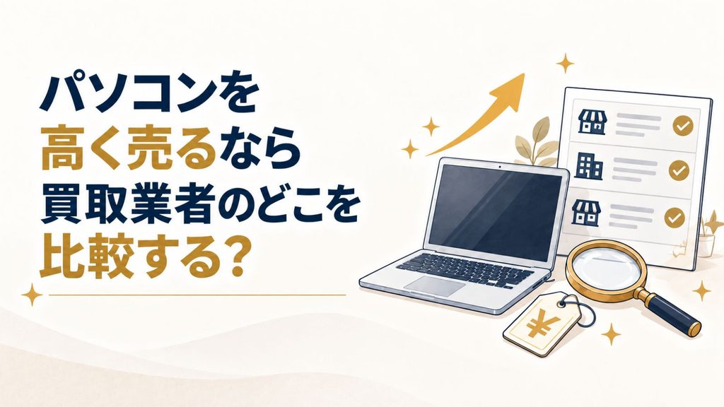 パソコンを高く売るなら買取業者のどこを比較する?