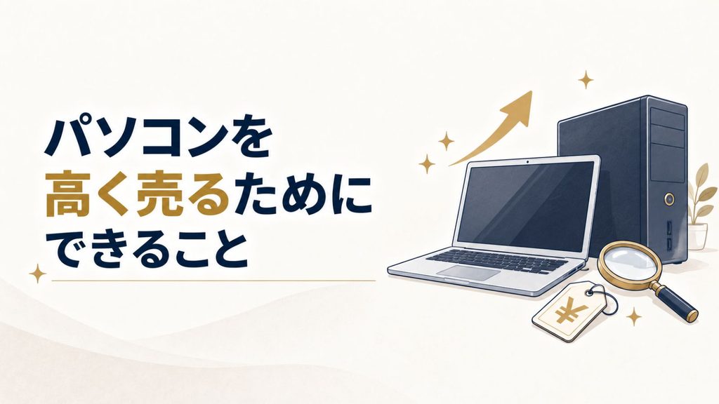 パソコンを高く売るためにできること