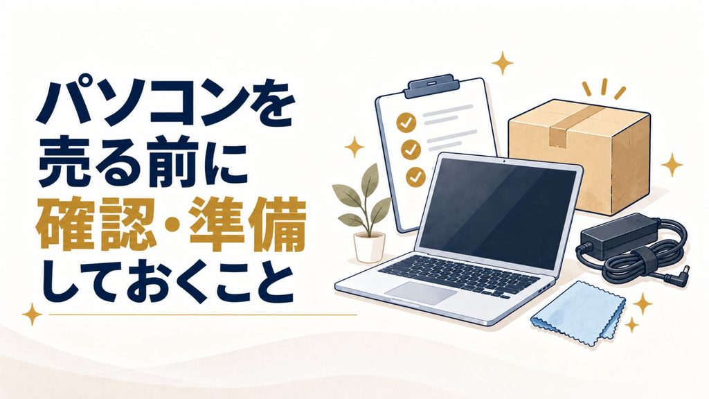 パソコンを売る前に確認・準備しておくこと