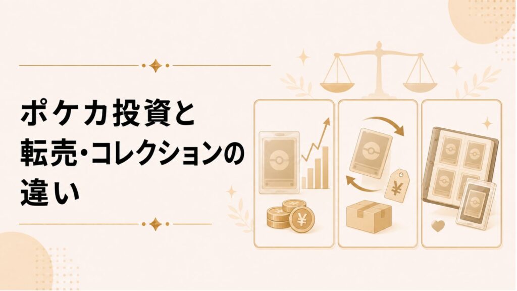 ポケカ投資と転売・コレクションの違い