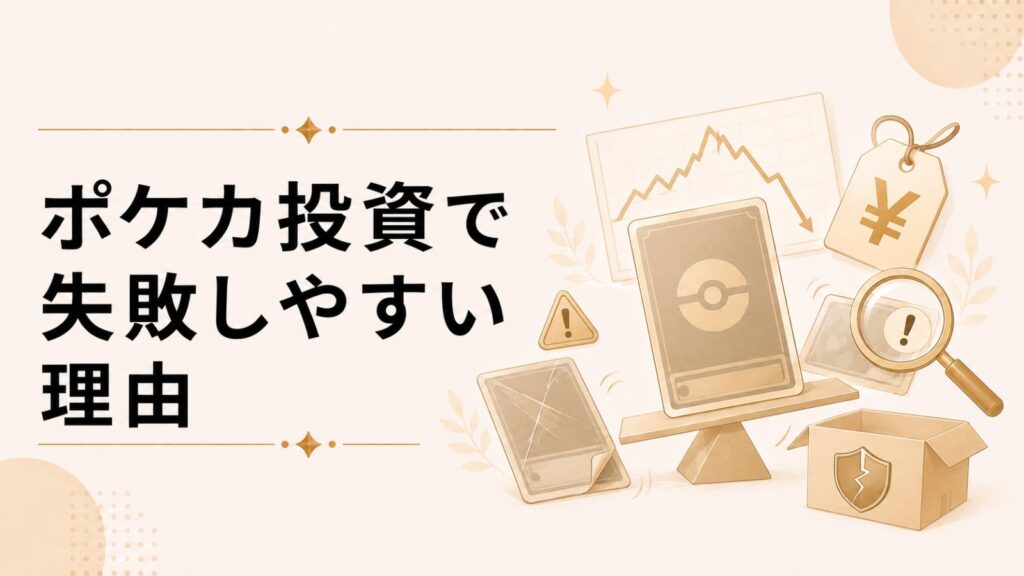 ポケカ投資で失敗しやすいポイント