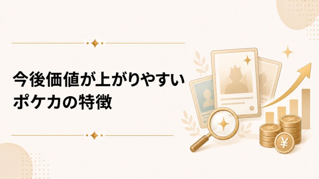 今後価値が上がりやすいポケカの特徴