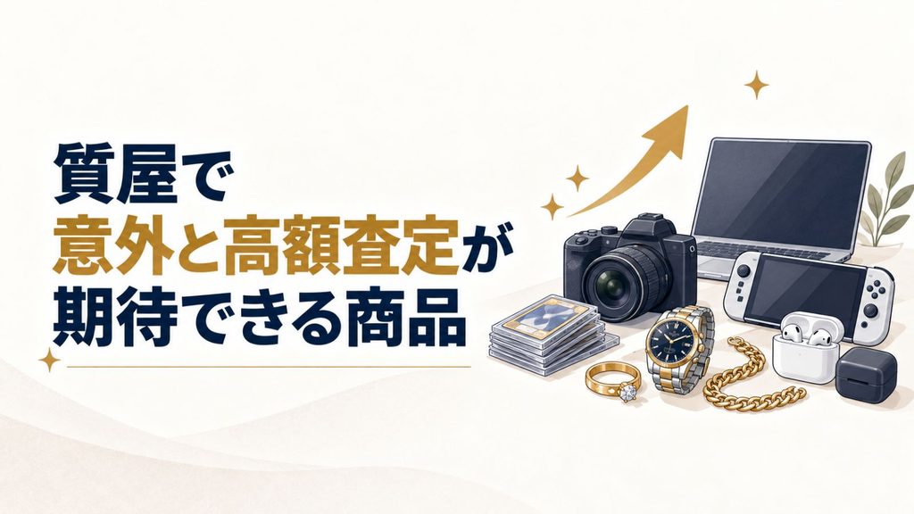 質屋で意外と高額査定が期待できる商品