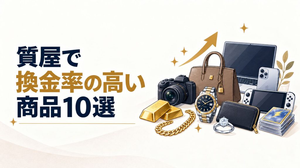 質屋で換金率の高い商品10選