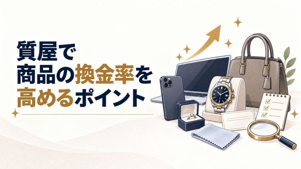 質屋で商品の換金率を高めるポイント