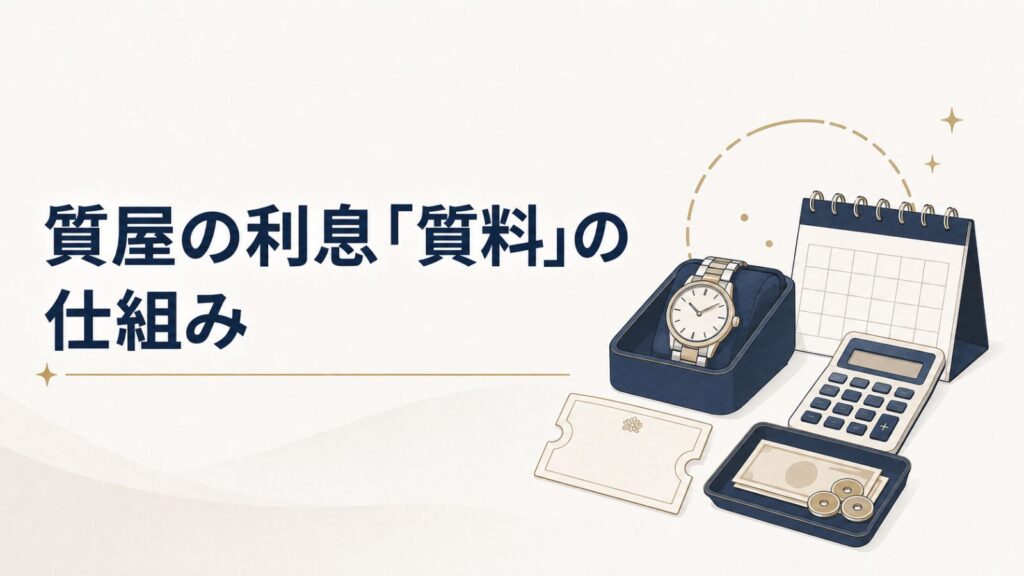 質屋の利息「質料」の仕組み
