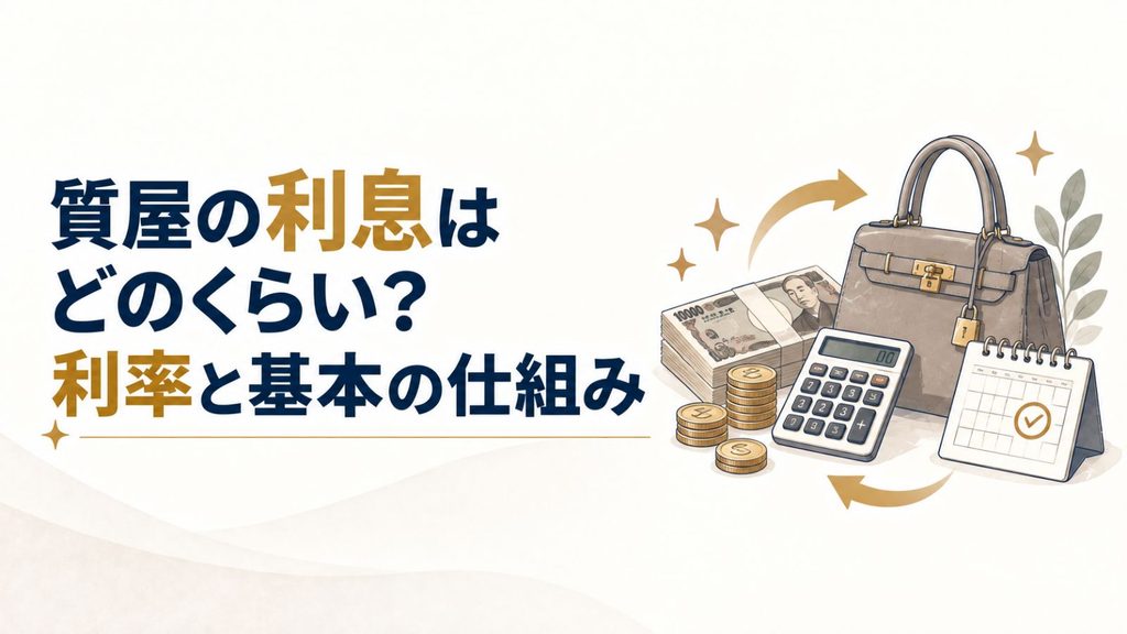 質屋の利息はどのくらい？利率と基本の仕組み