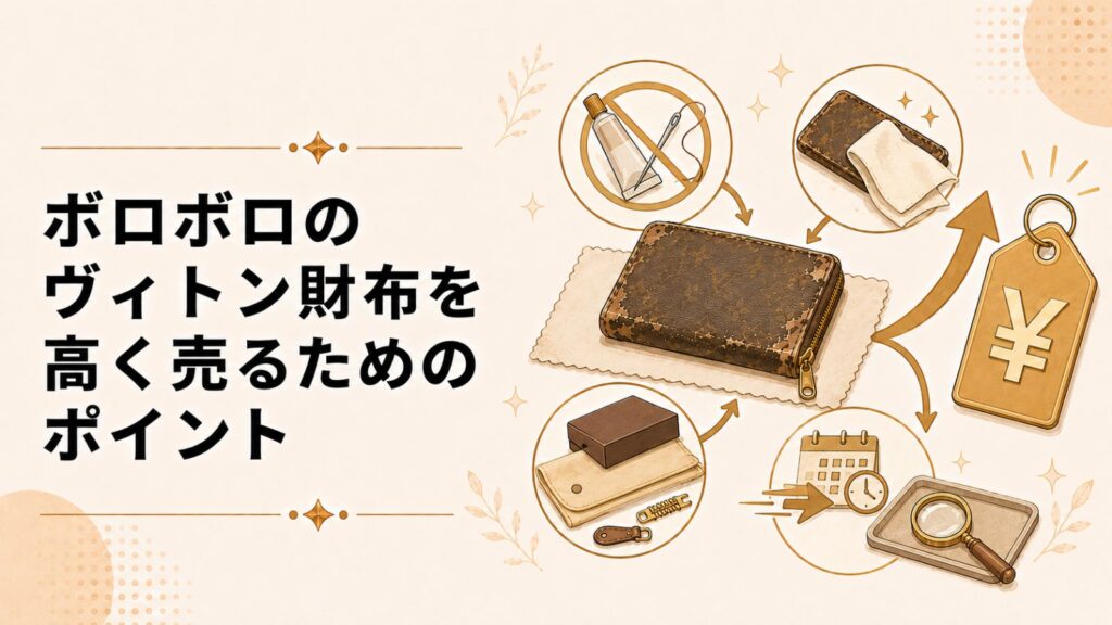ボロボロのヴィトン財布を高く売るためのポイント