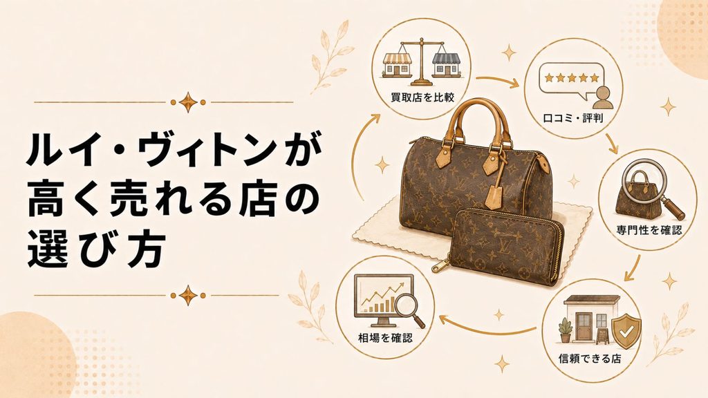 ルイ・ヴィトンが高く売れる店の選び方