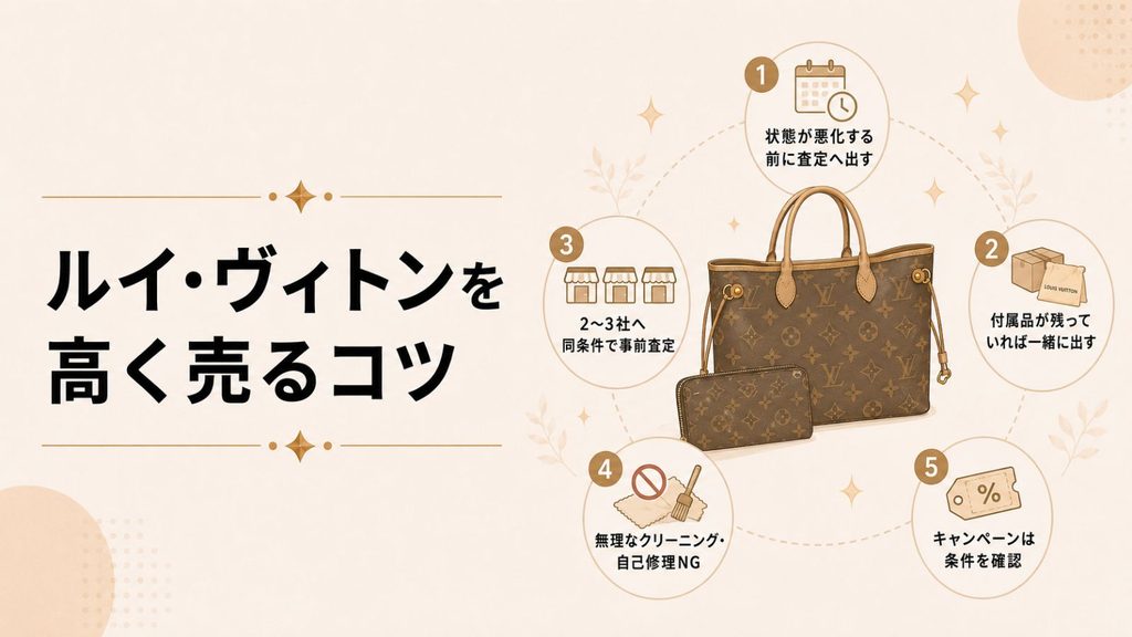 ルイ・ヴィトンを高く売るコツ