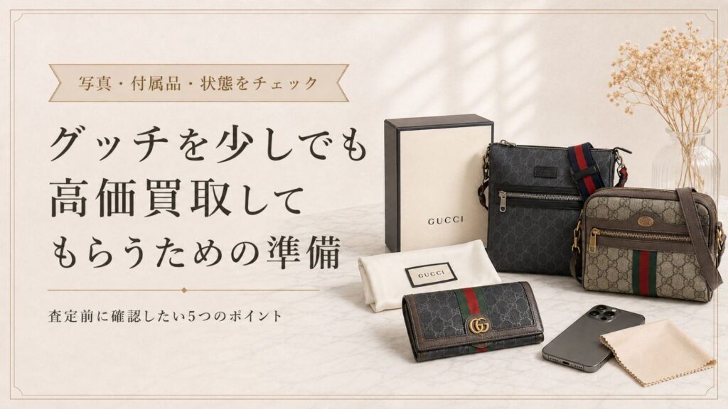 【大阪】グッチを少しでも高価買取してもらうための準備