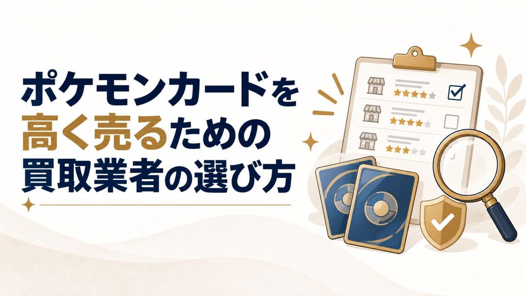 ポケモンカードを高く売るための買取業者の選び方