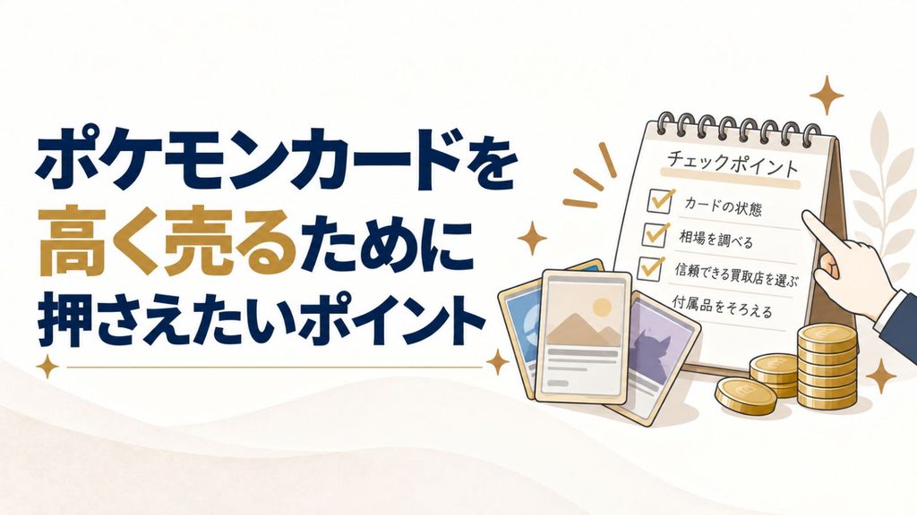 ポケモンカードを高く売るために押さえたいポイント