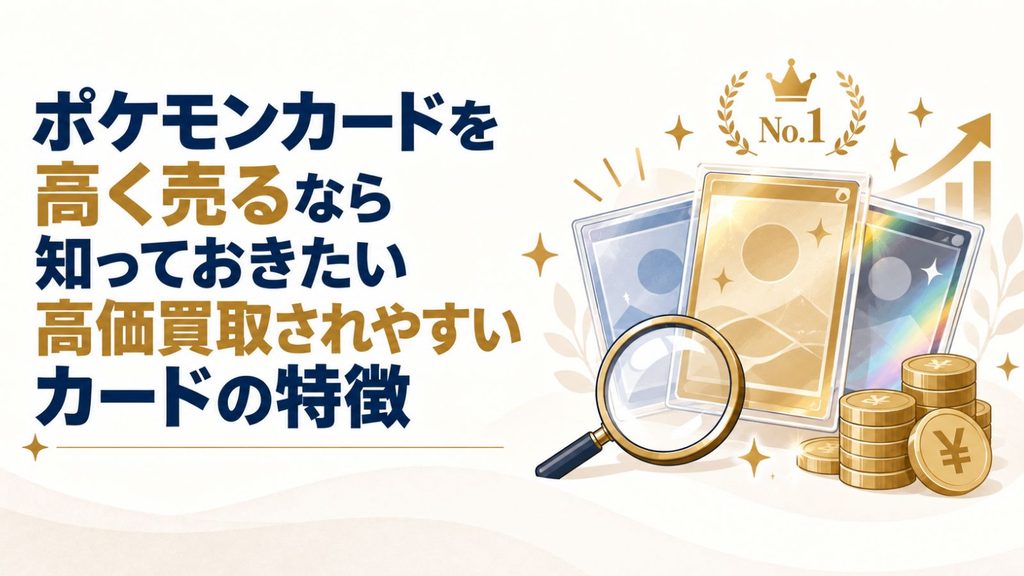 ポケモンカードを高く売るなら知っておきたい高価買取されやすいカードの特徴