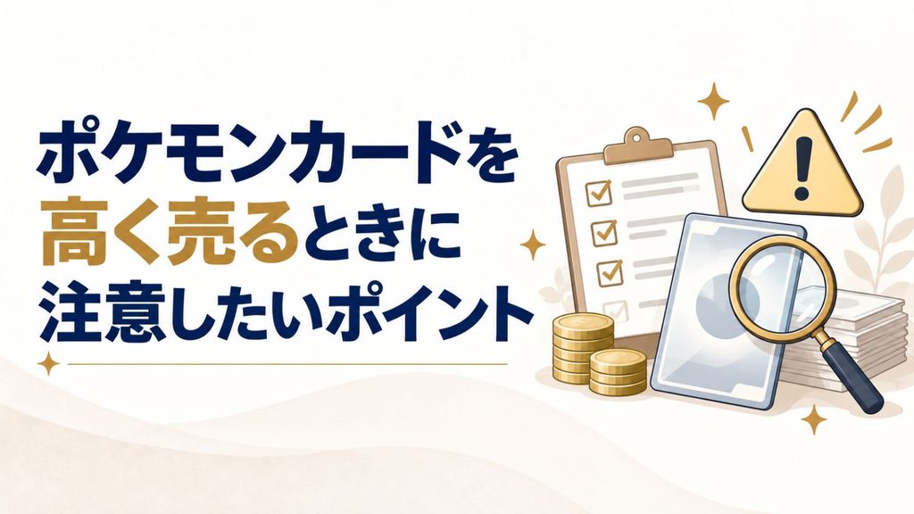 ポケモンカードを高く売るときに注意したいポイント