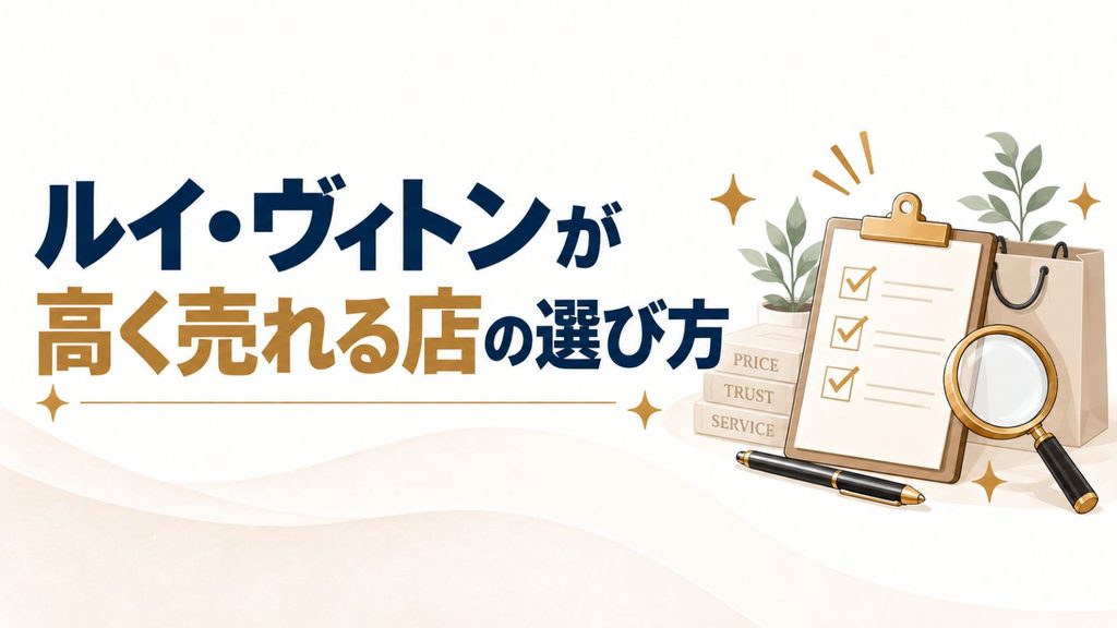 ルイ・ヴィトンが高く売れる店の選び方