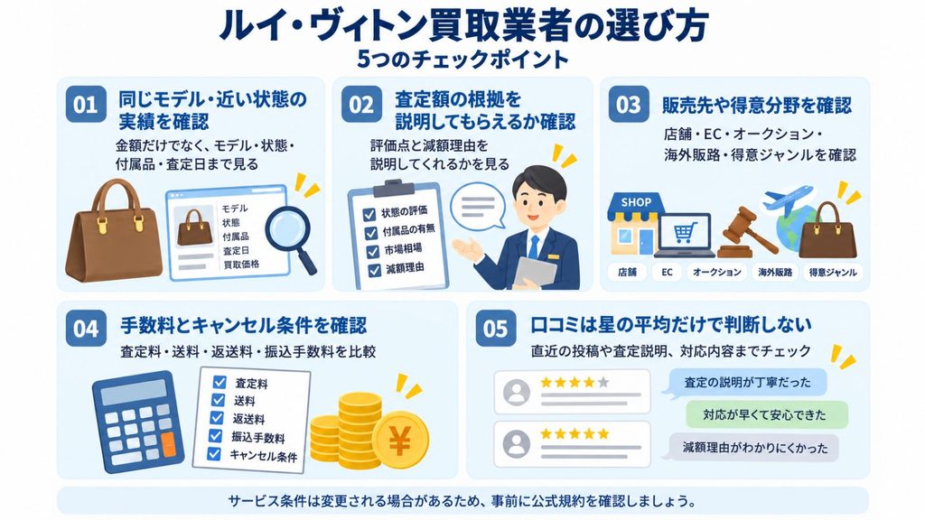 ルイ・ヴィトンが高く売れる店の選び方
