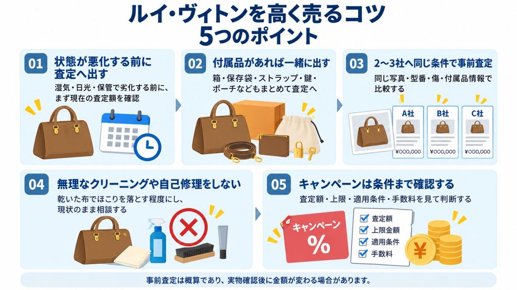 ルイ・ヴィトンを高く売るコツ