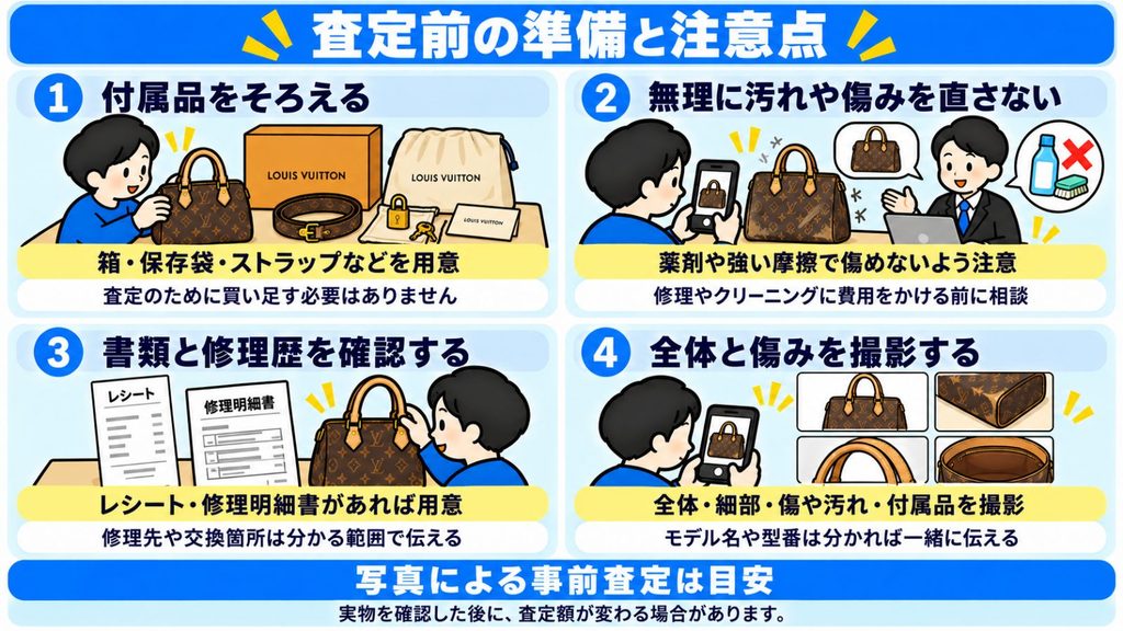 ヴィトンを査定に出す前の準備と注意点