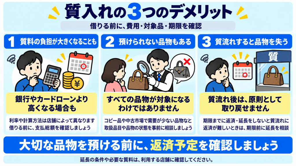 質入れのデメリット
