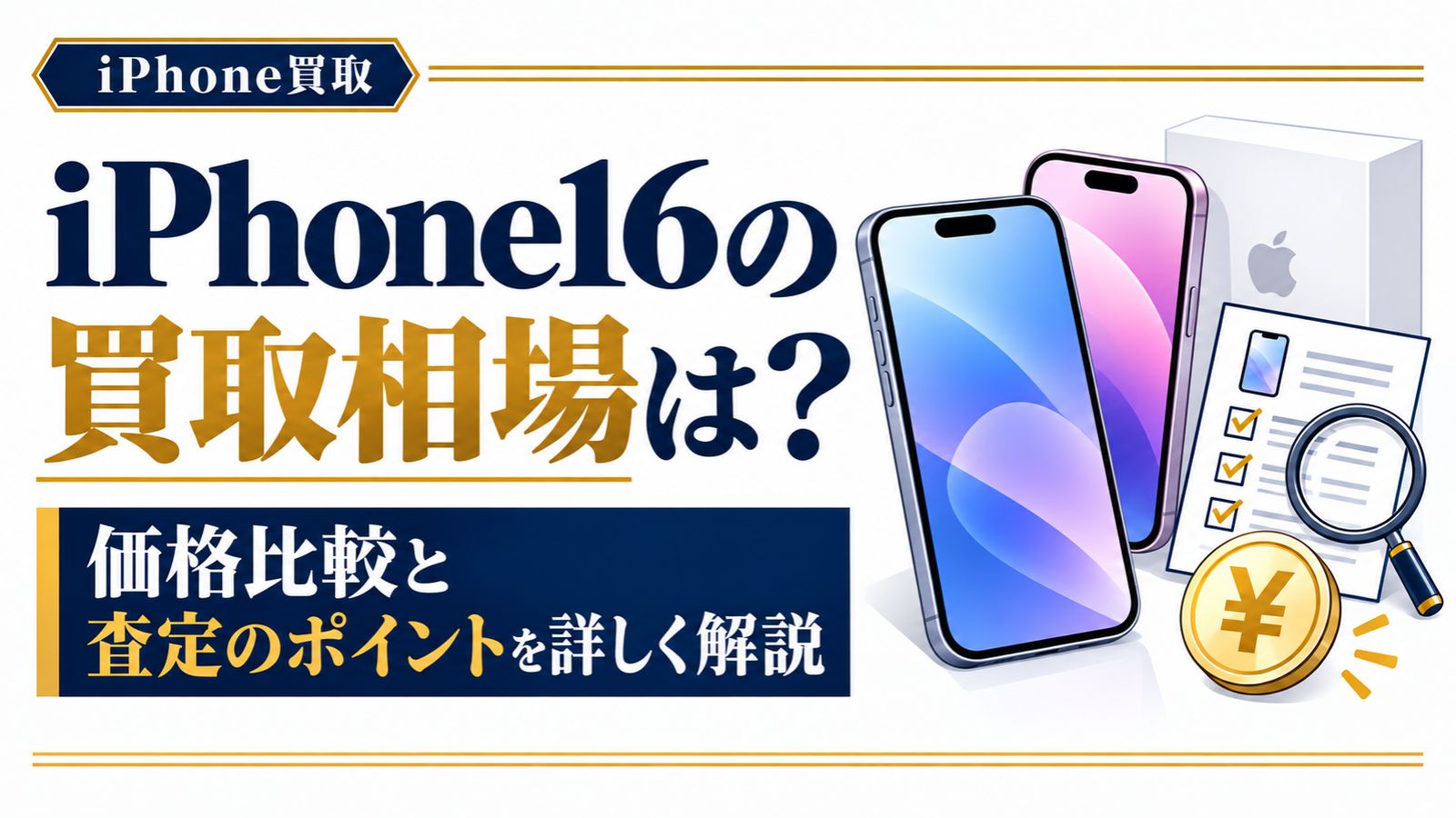iPhone16の買取相場は？価格比較と査定のポイントを詳しく解説