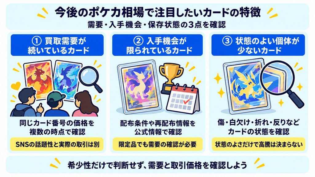 今後のポケカ相場で注目したいカードの特徴